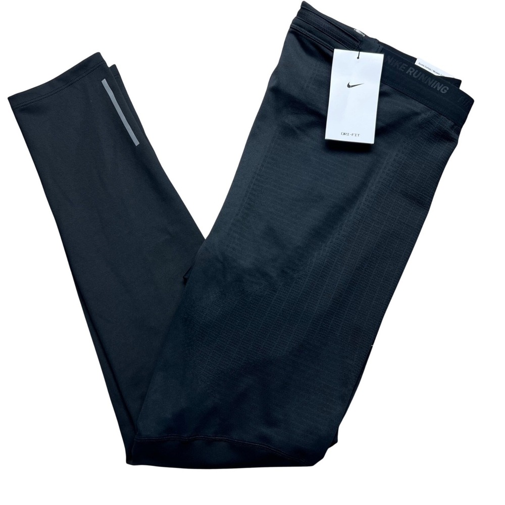 Nike‎ Running Mens XL Tights Black Dri-FIT Tight Fit Athletic Pants NWT Training